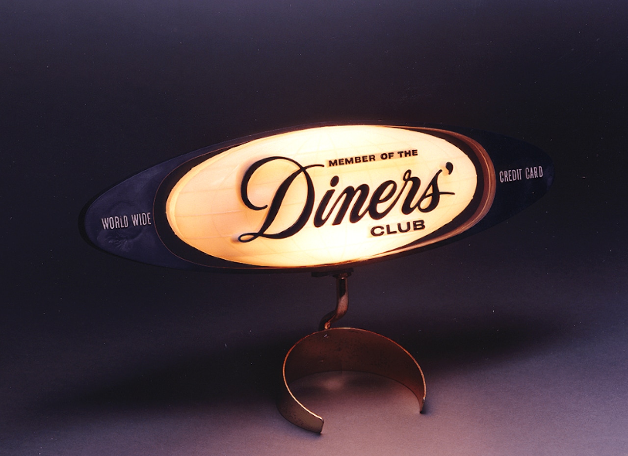 Vintage Diners Club Logo from 1950 and 1951