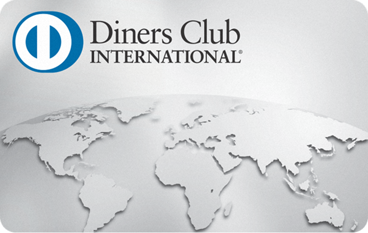 Silver loyalty card with global map